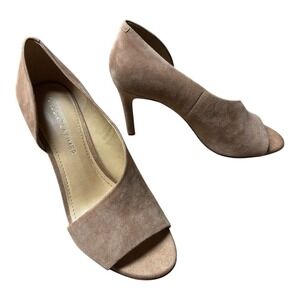 Gibson Latimer Shoes Womens Size 10 M Beige D'Orsay Pumps Sheeps Leather Suede